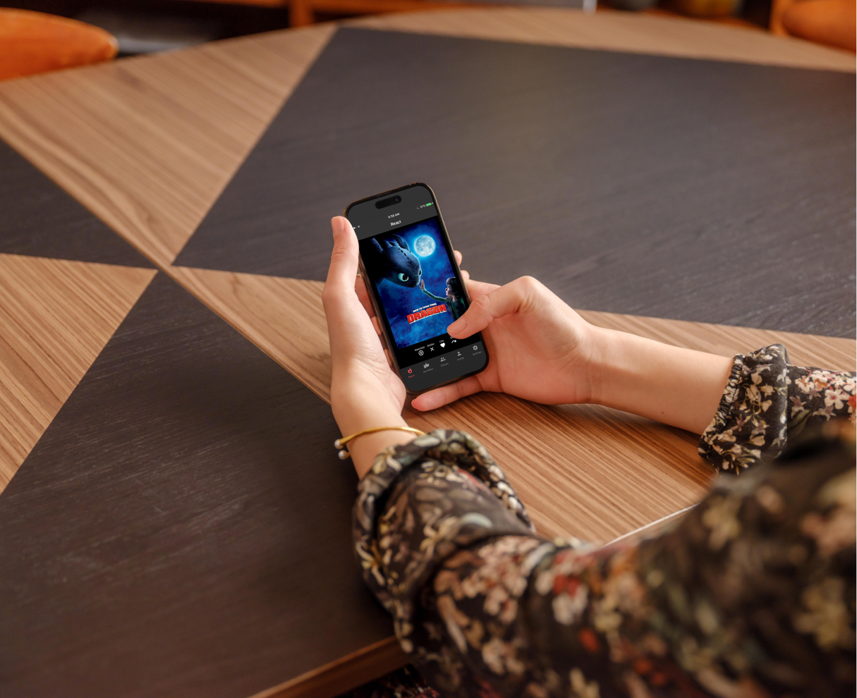 rekd app screens showing the swipe-based content exploration experience